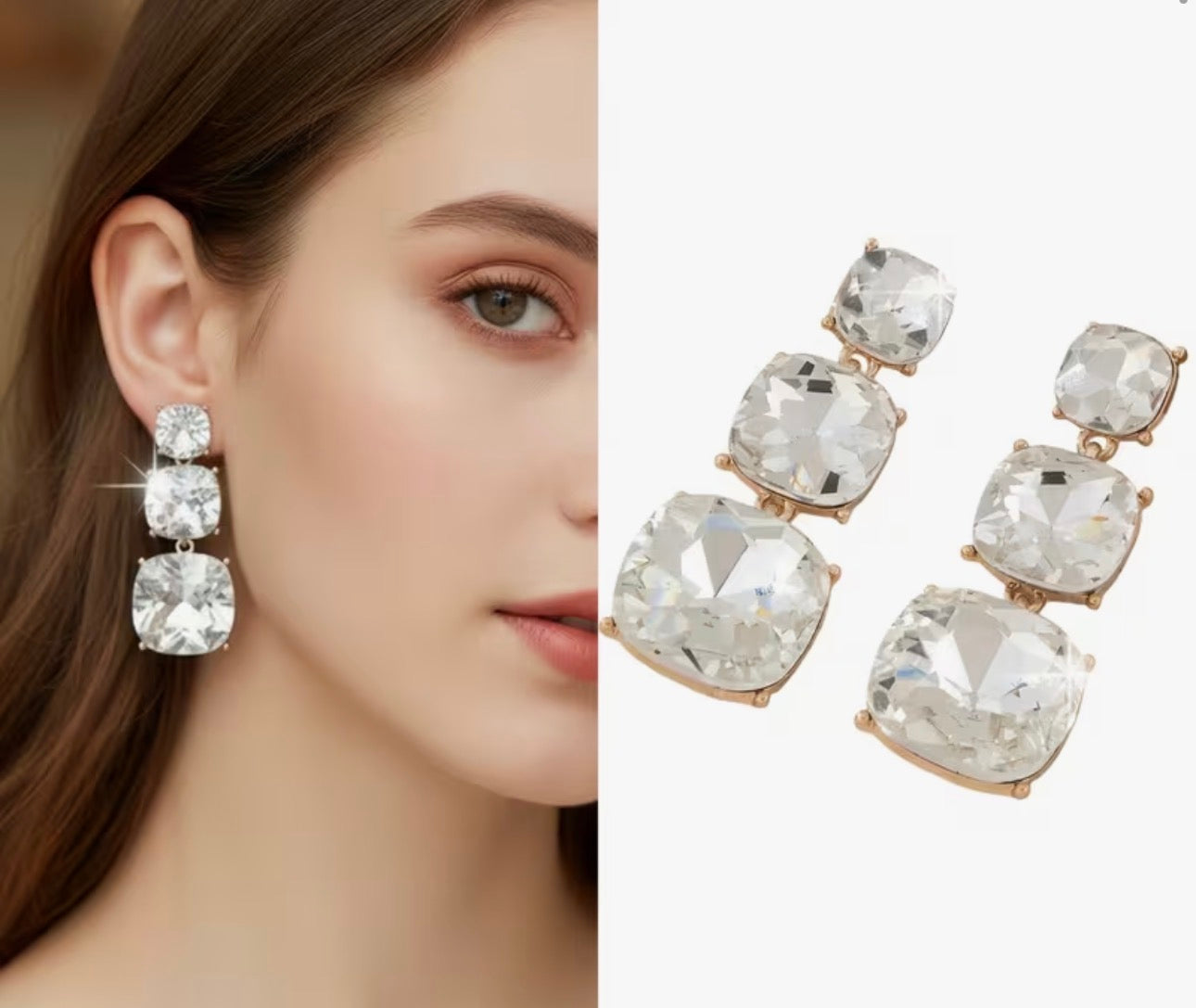 Oversized Zirconia Earrings