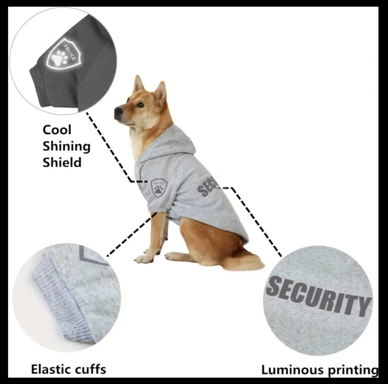 “Security” Glow-in-Dark Pet Sweater