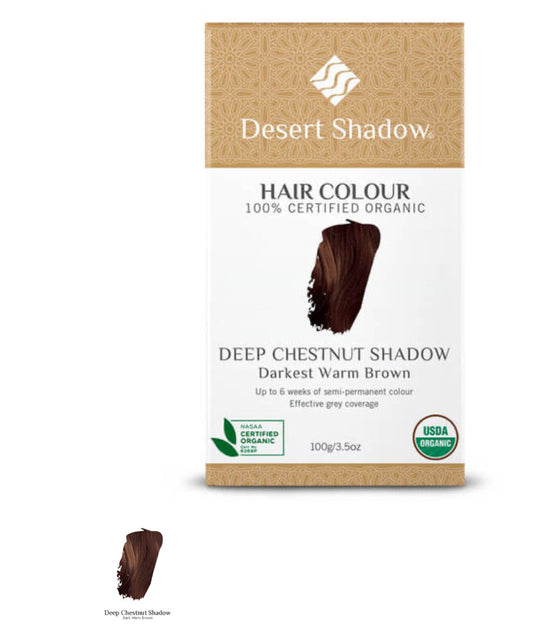 Desert Shadow Organic Hair Dye - Deep Chestnut Shadow 100g