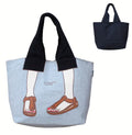 Sac fourre-tout fantaisie gris Mis Zapatos