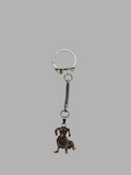 Dachshund keychain diamanté