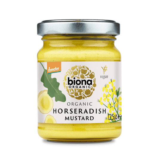 Biona Organic Horseradish Mustard 125g