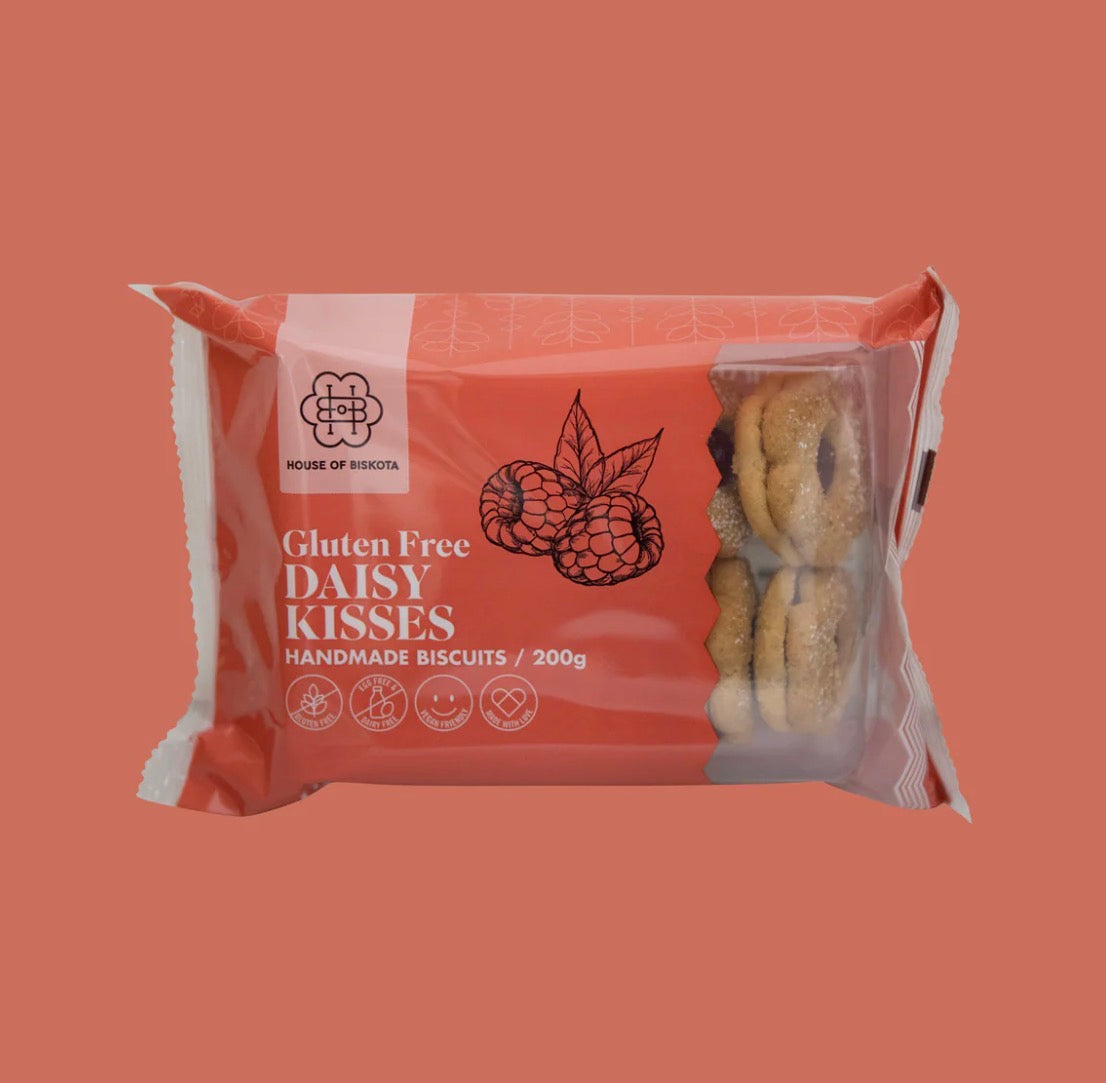 Gluten-Free Daisy Kisses Biscuits 200g (DF, GF, V)