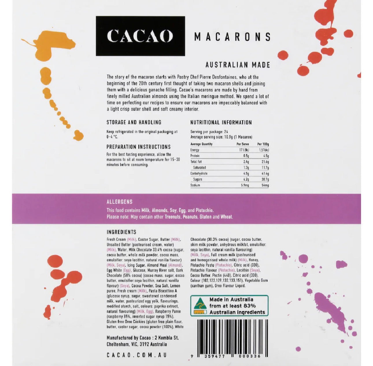 Petit Macarons – 24 Pack | Gluten Free