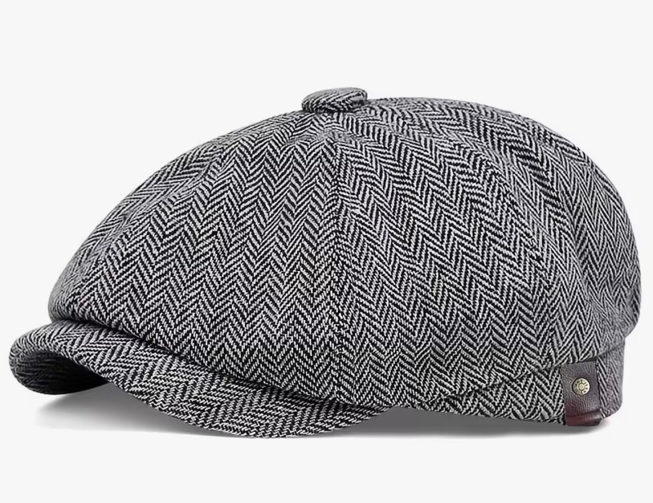 Herringbone Newsboy Cap