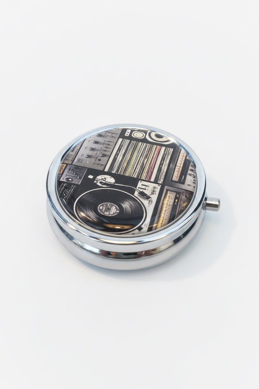 Vinyl Themed Pill Box