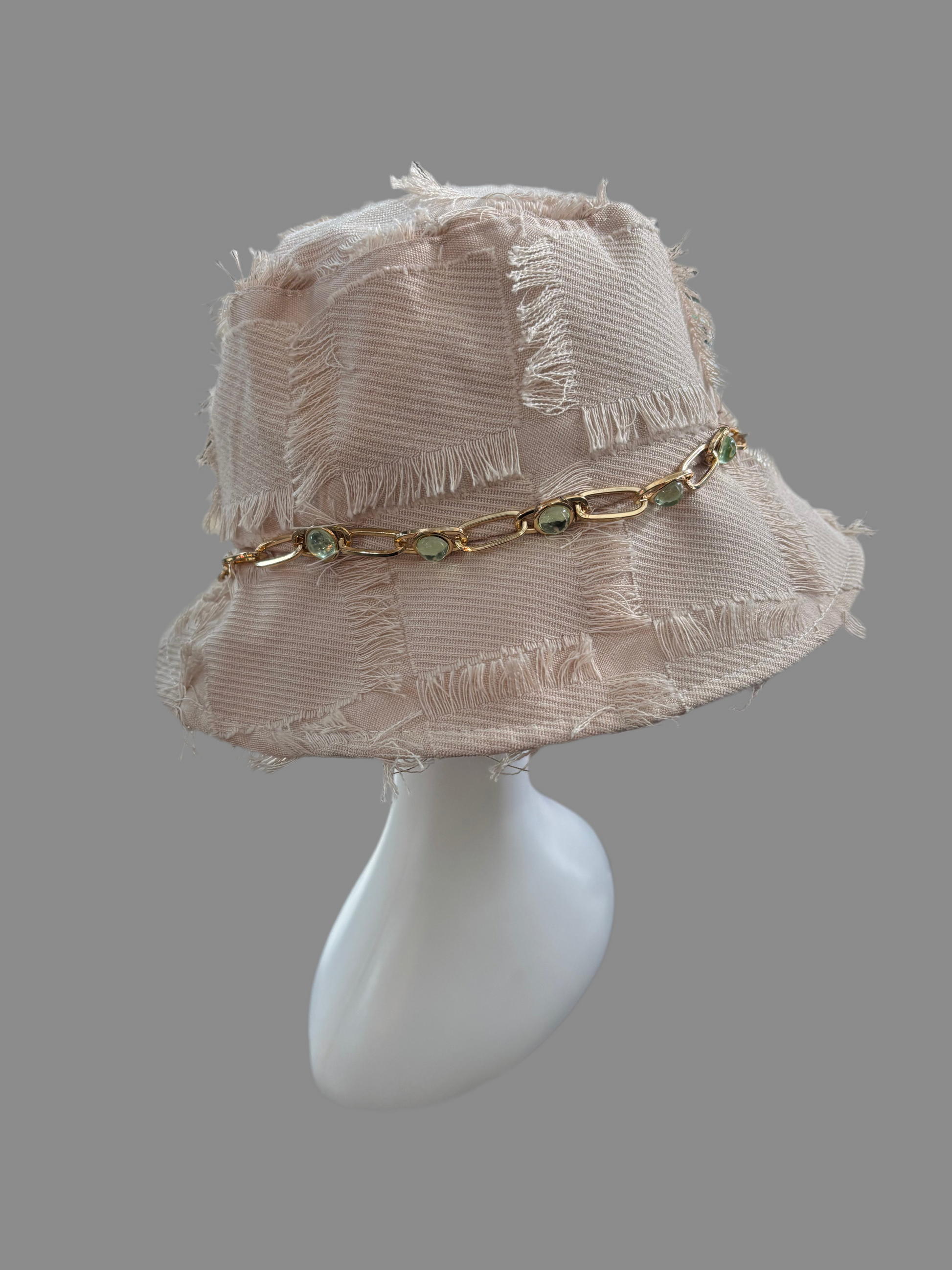 Distressed bucket hat