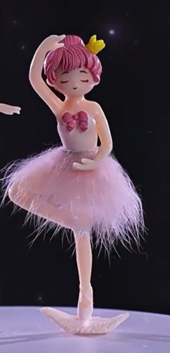 Décoration de gâteau ballerine sur les orteils