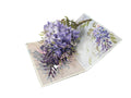 Pop-Up Purple Orchid Flower Blank Greeting Card