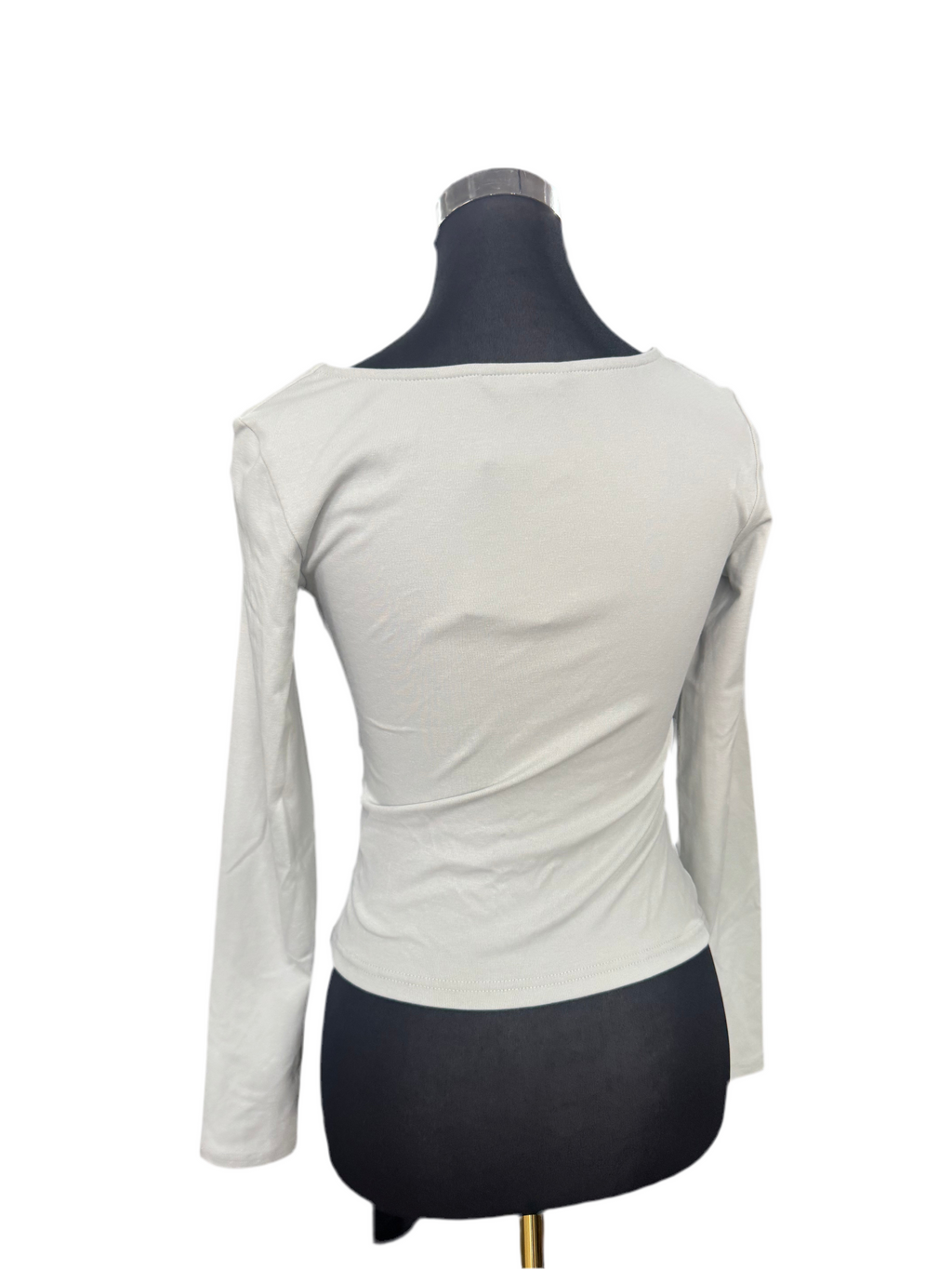Cotton Stretch Long-Sleeved Shirt
