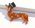 Broche chien teckel