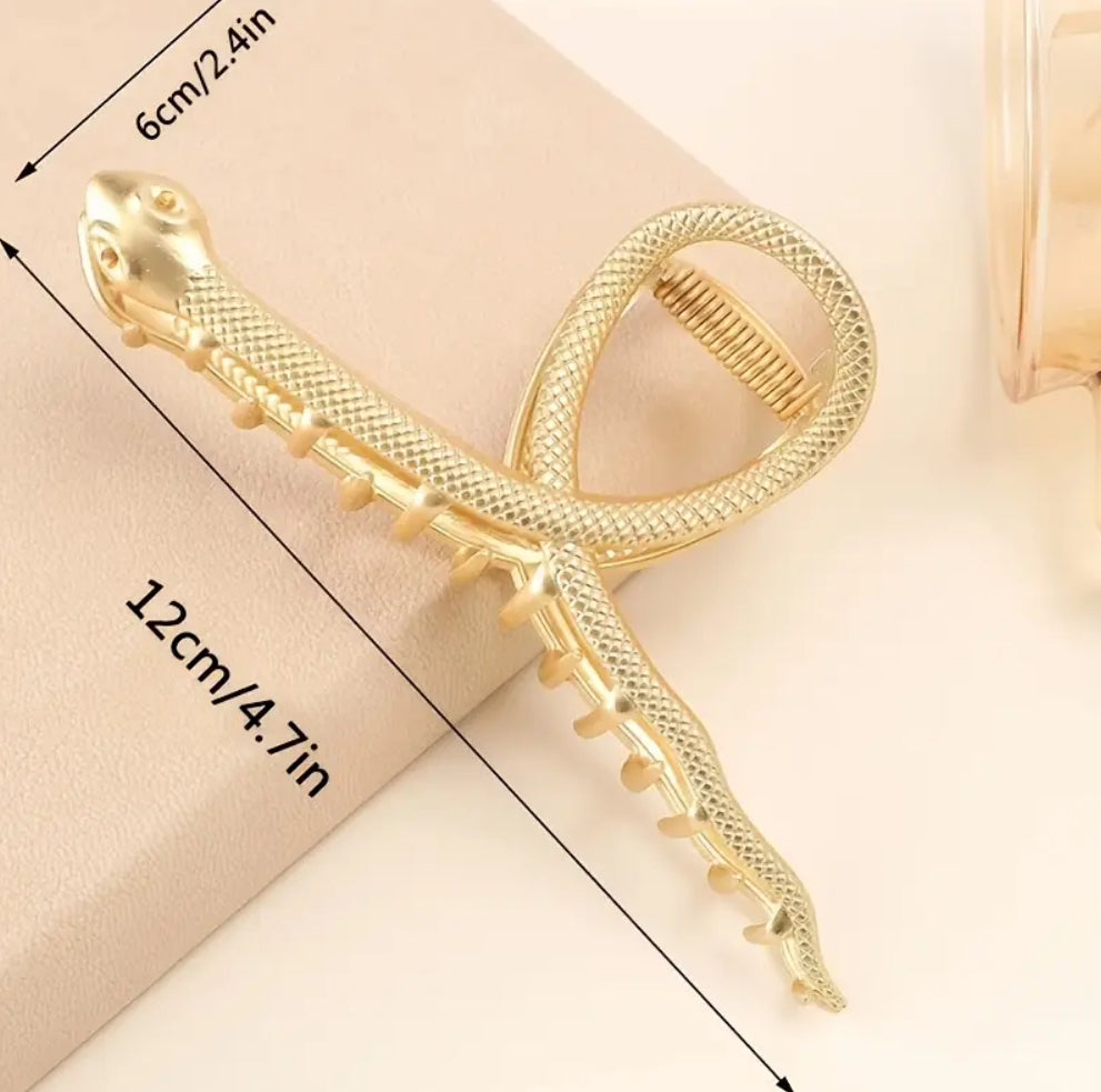 Pince à cheveux en forme de griffe de serpent