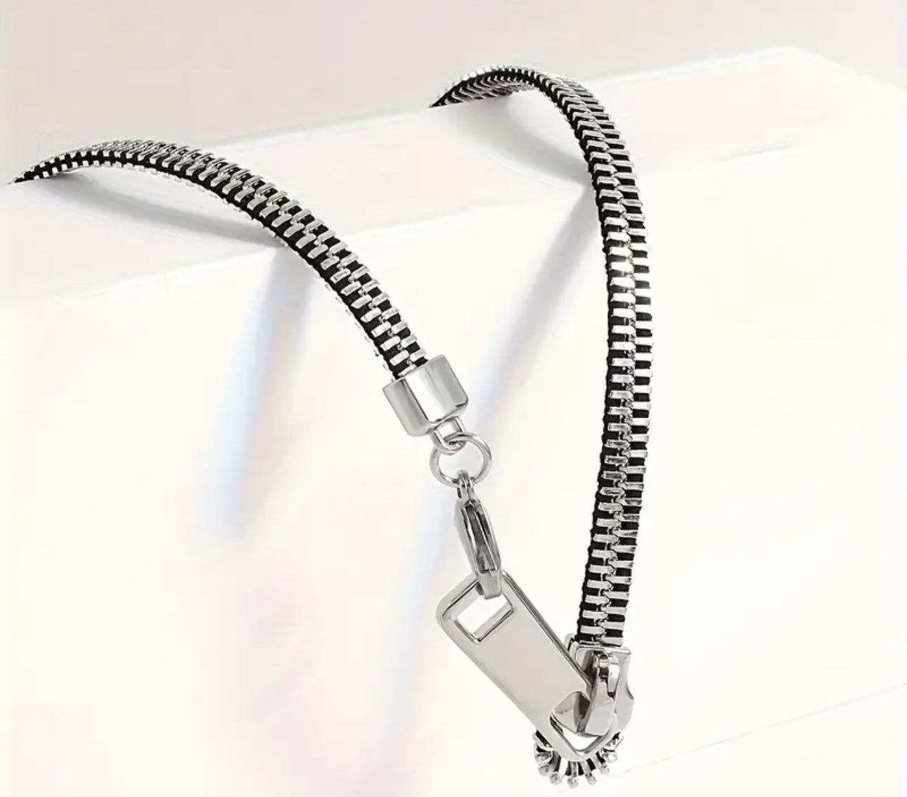 Stainless Steel Zipper necklace