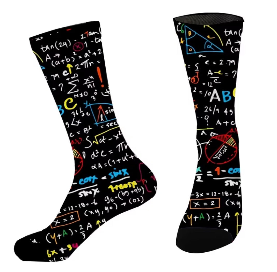 Maths equation socks