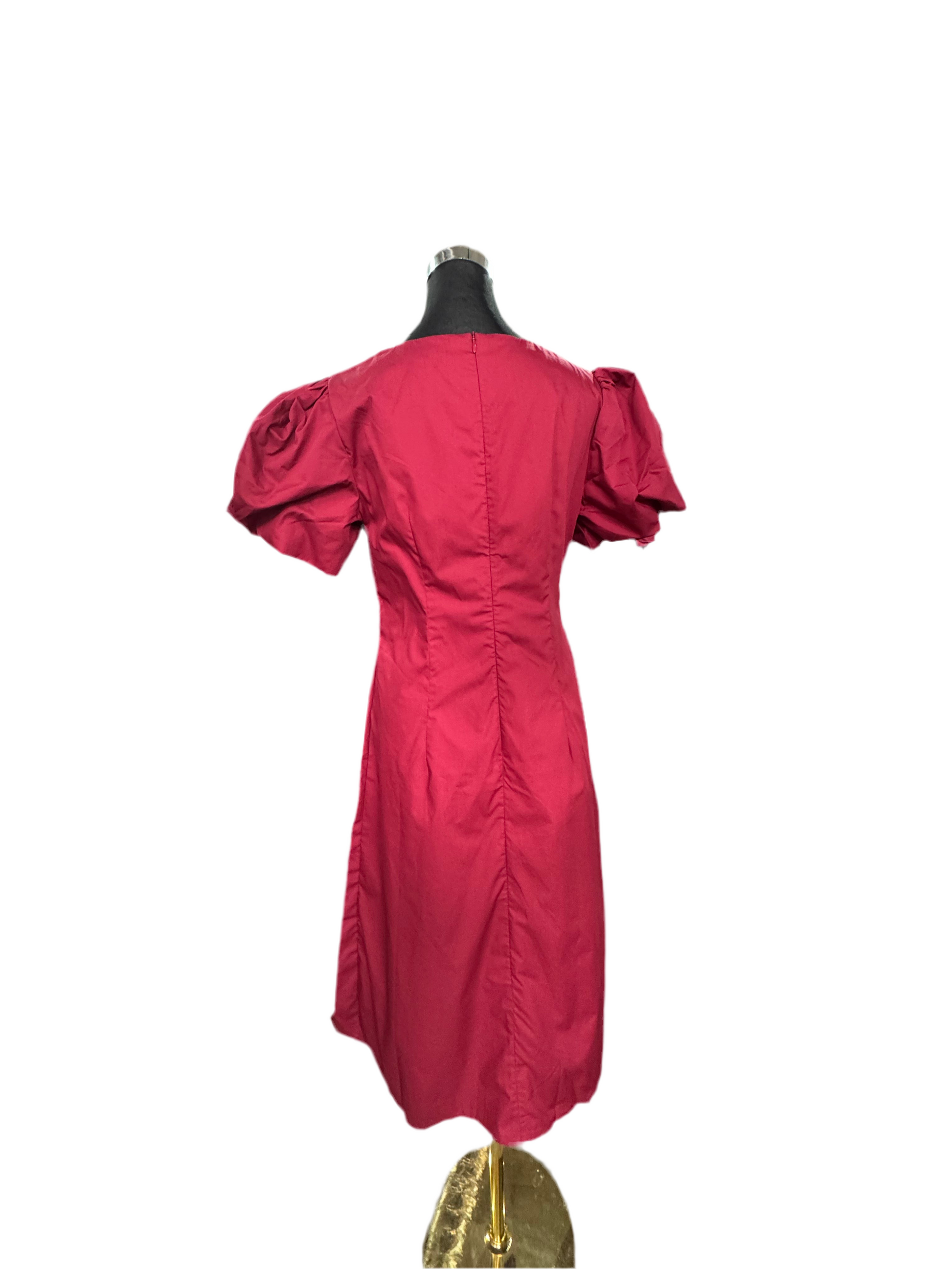 The Crimson Bloom Dress