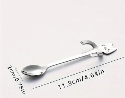 Cat Teaspoon (stainless steel)