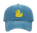 Pale Blue Yellow Duck Cap