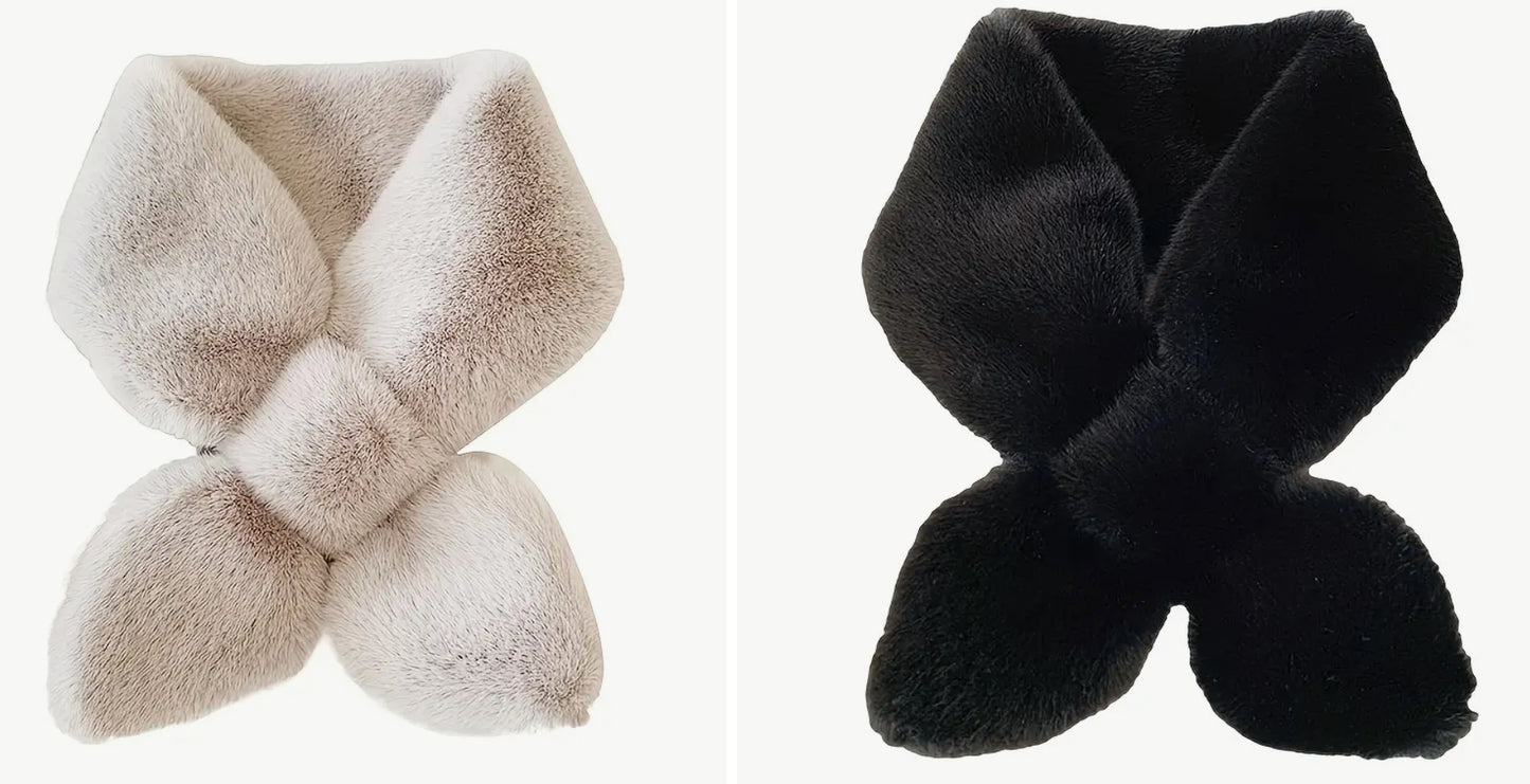 Double-Sided Faux Fur Scarf