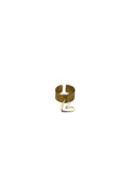 Heart Gold-Plated Stainless Steel Ring
