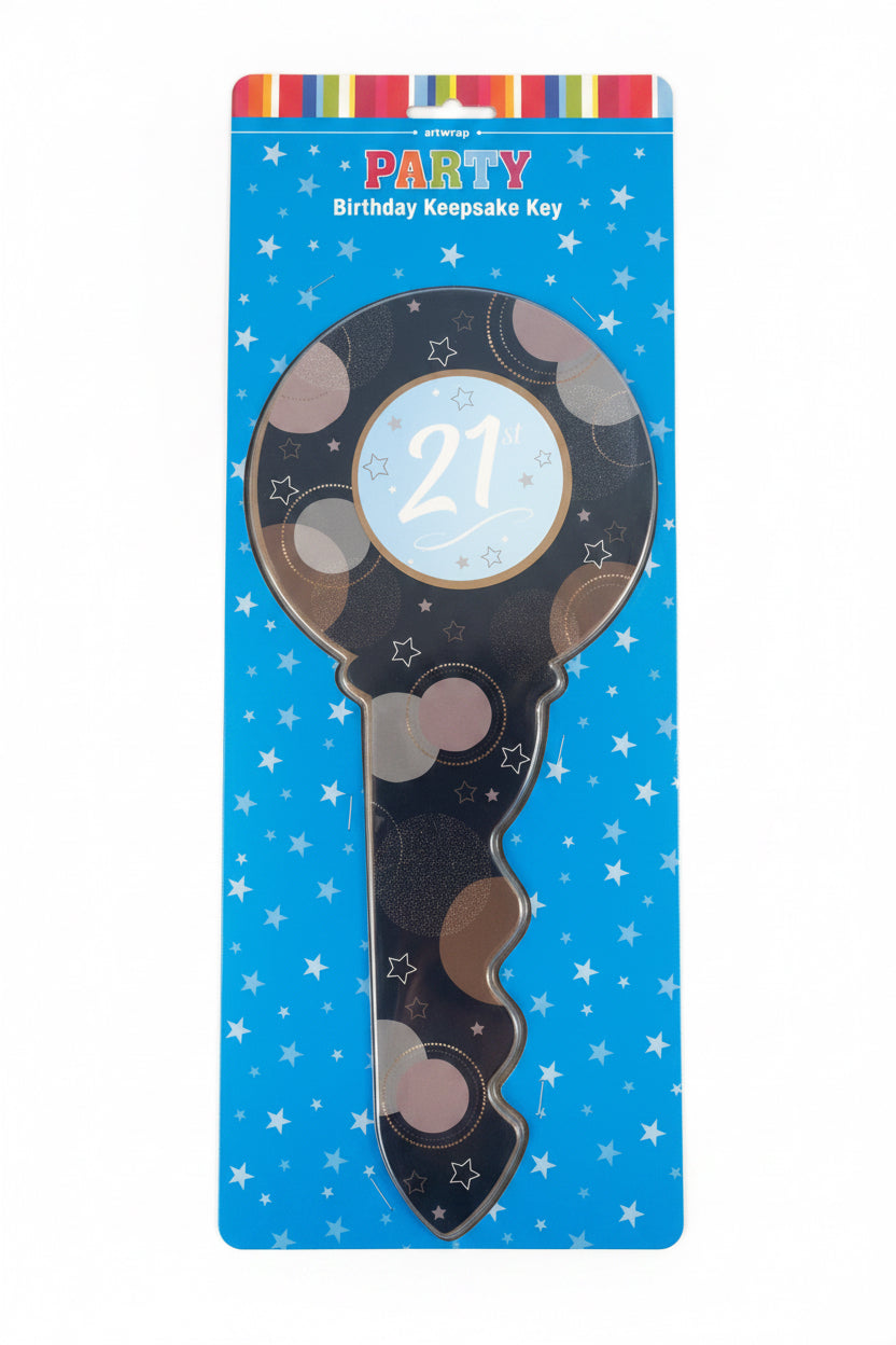 21st Birthday Keepsake Key