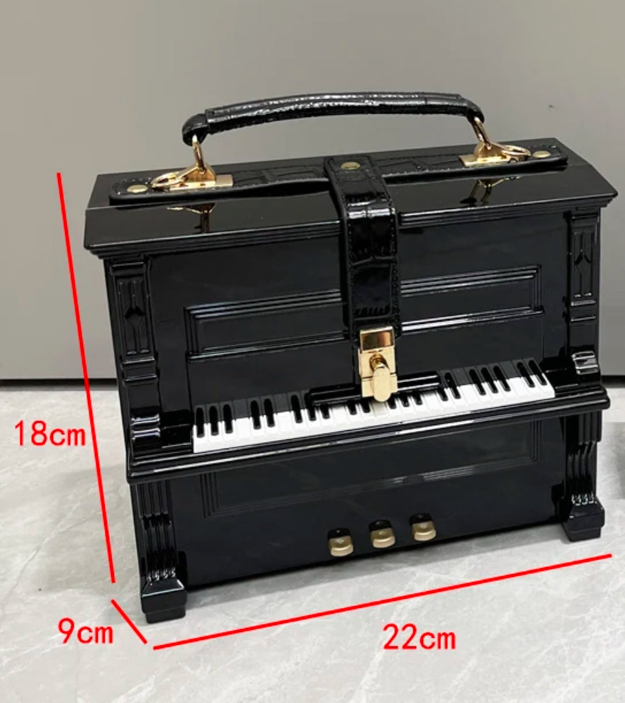 Sac à main piano noir