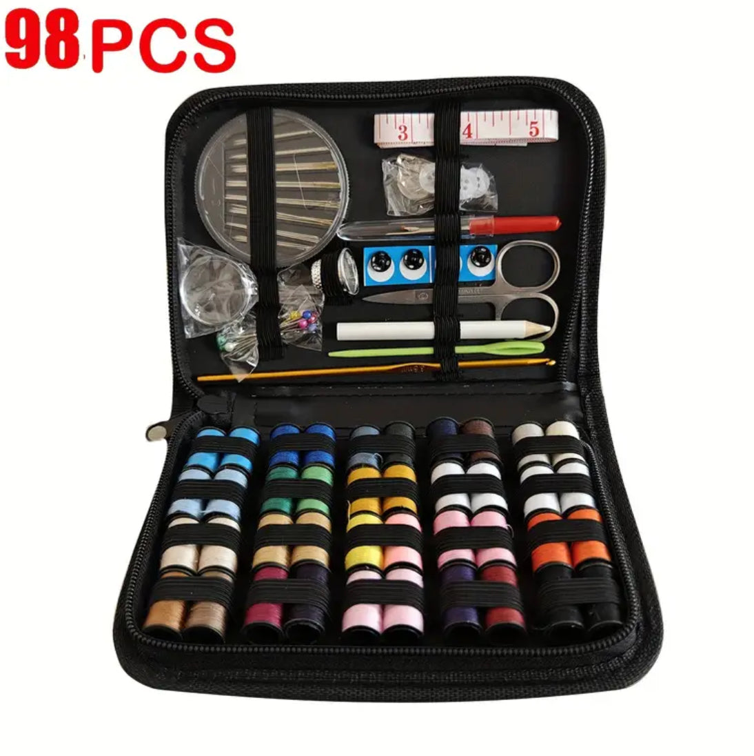 Kit de couture (98 pièces) dans un étui