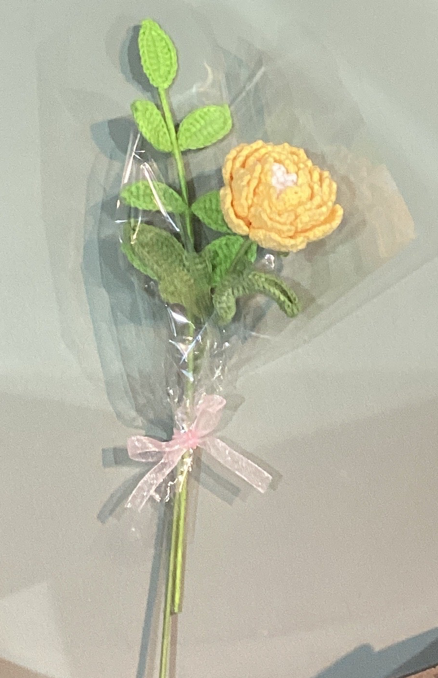 Crochet Yellow Rose Bouquet