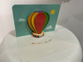 Carte de vœux pop-up 3D - Montgolfière