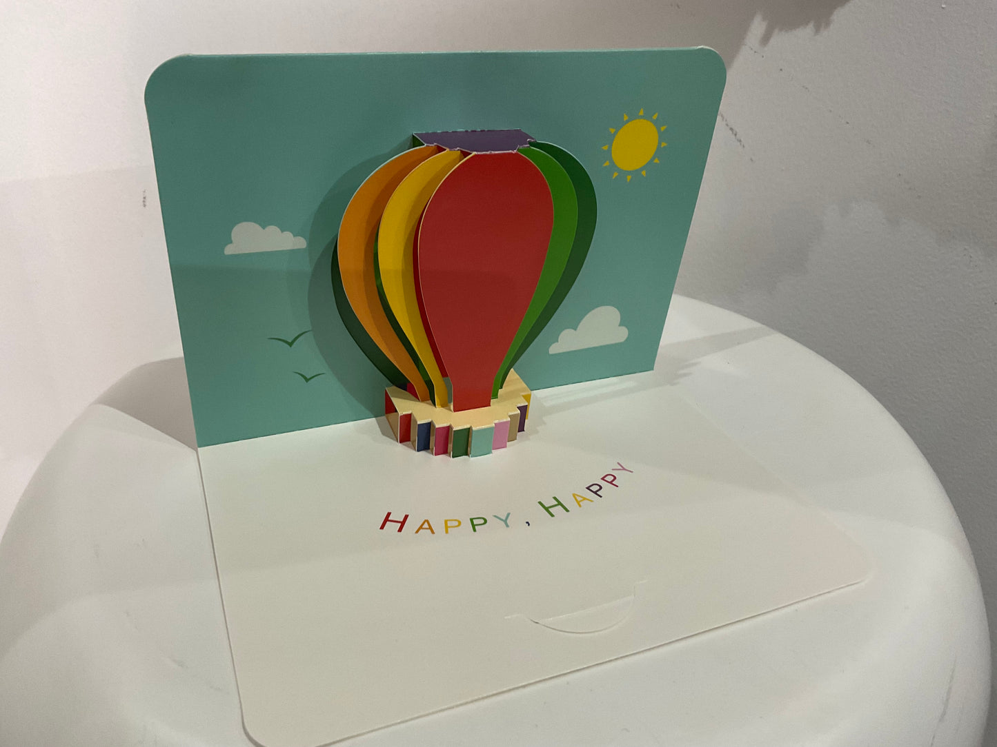 3D Pop-Up Greeting Card - Hot Air Balloon