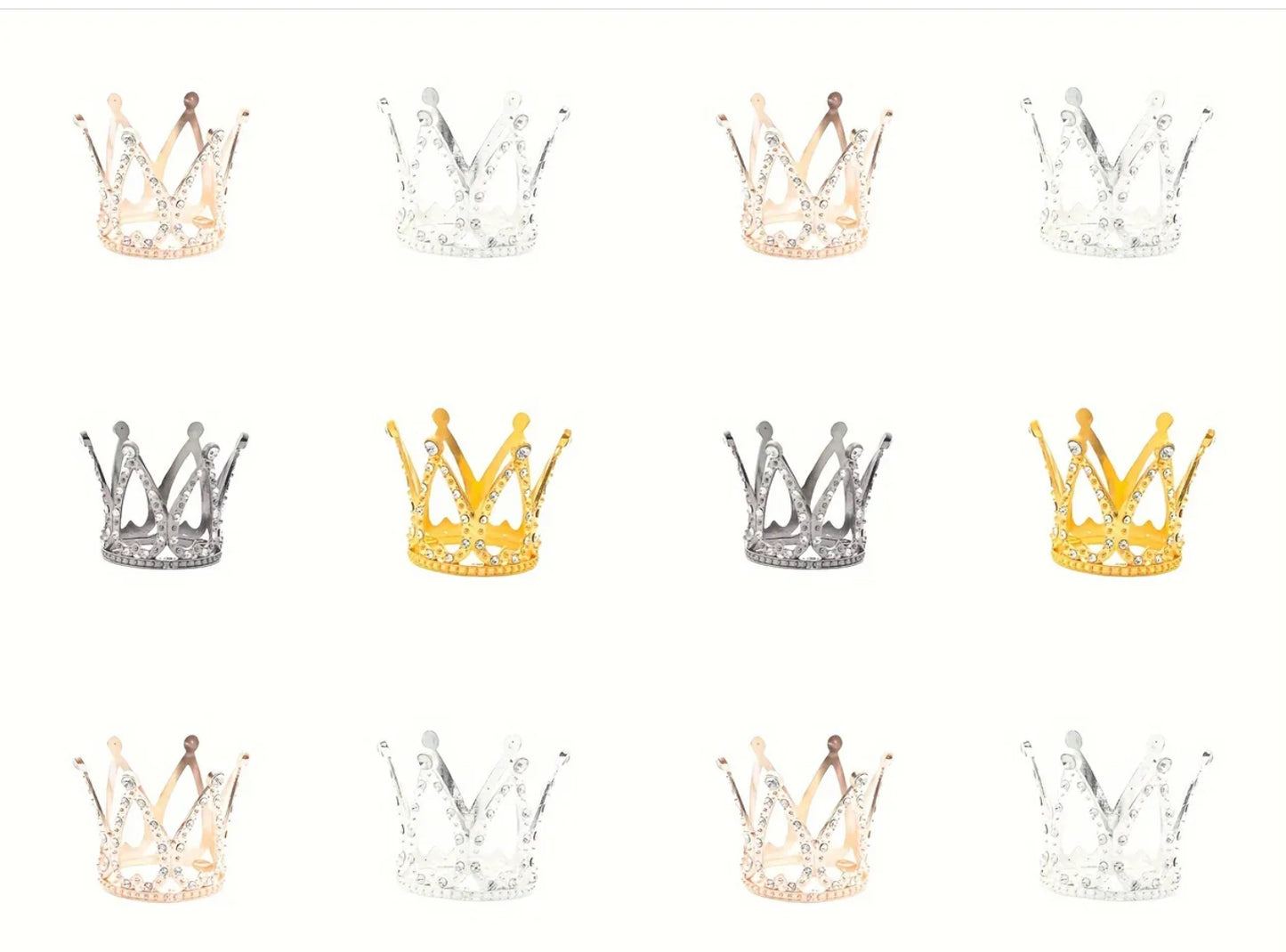 Crown Cake topper (4 colours)