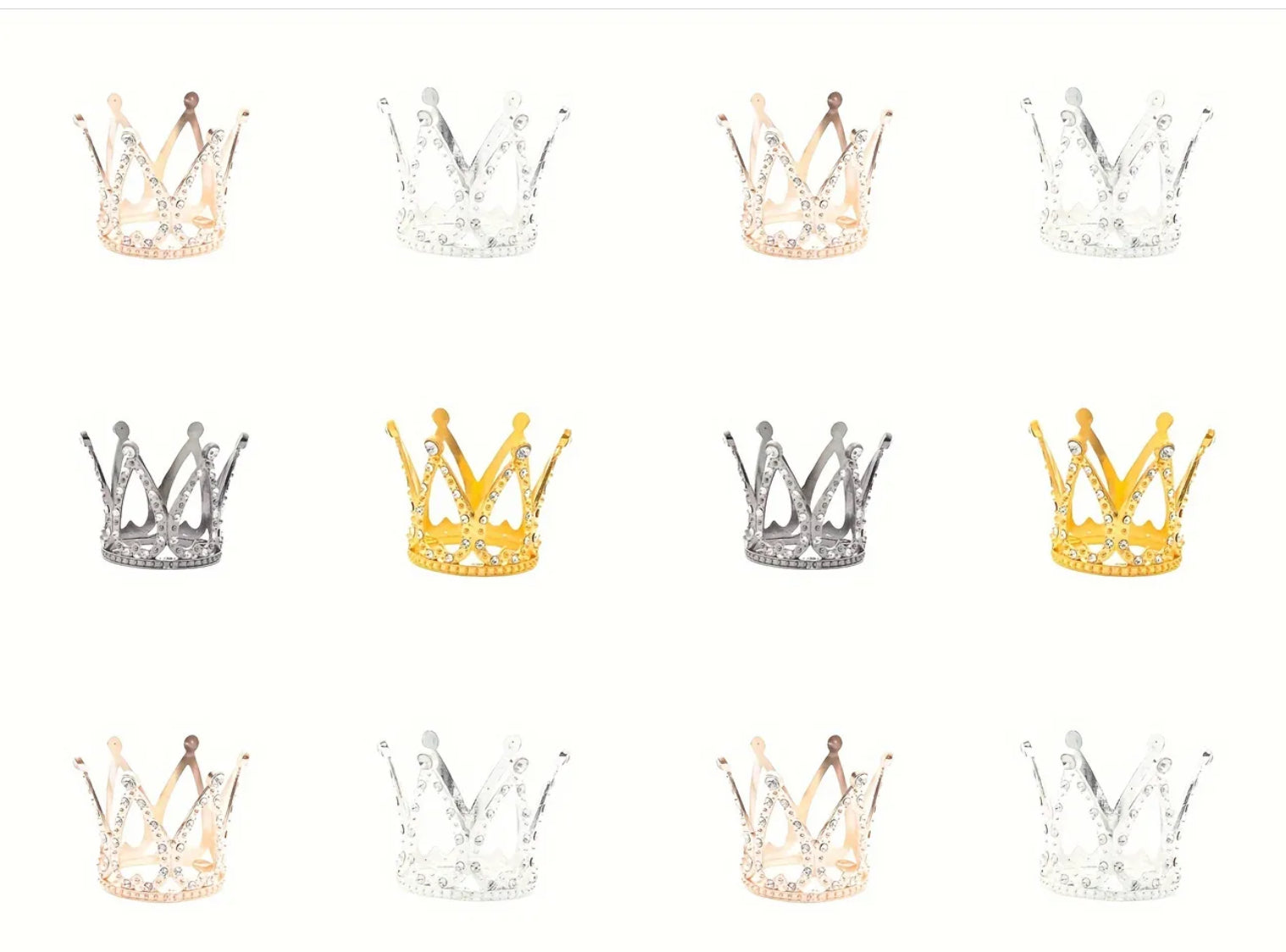 Crown Cake topper (4 colours)