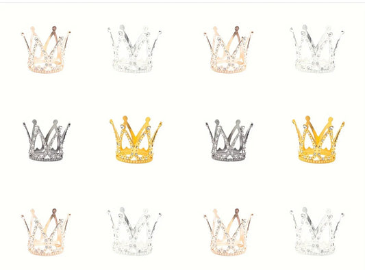 Crown Cake topper (4 colours)