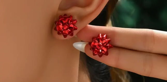 Gift bow Stud Earrings