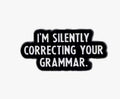 Silently Correcting Your Grammar Pin