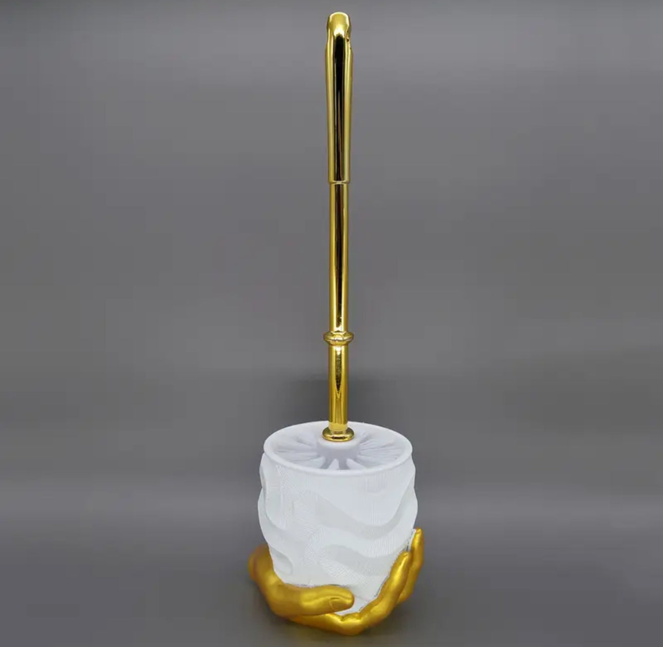 Brosse de toilette à main dorée