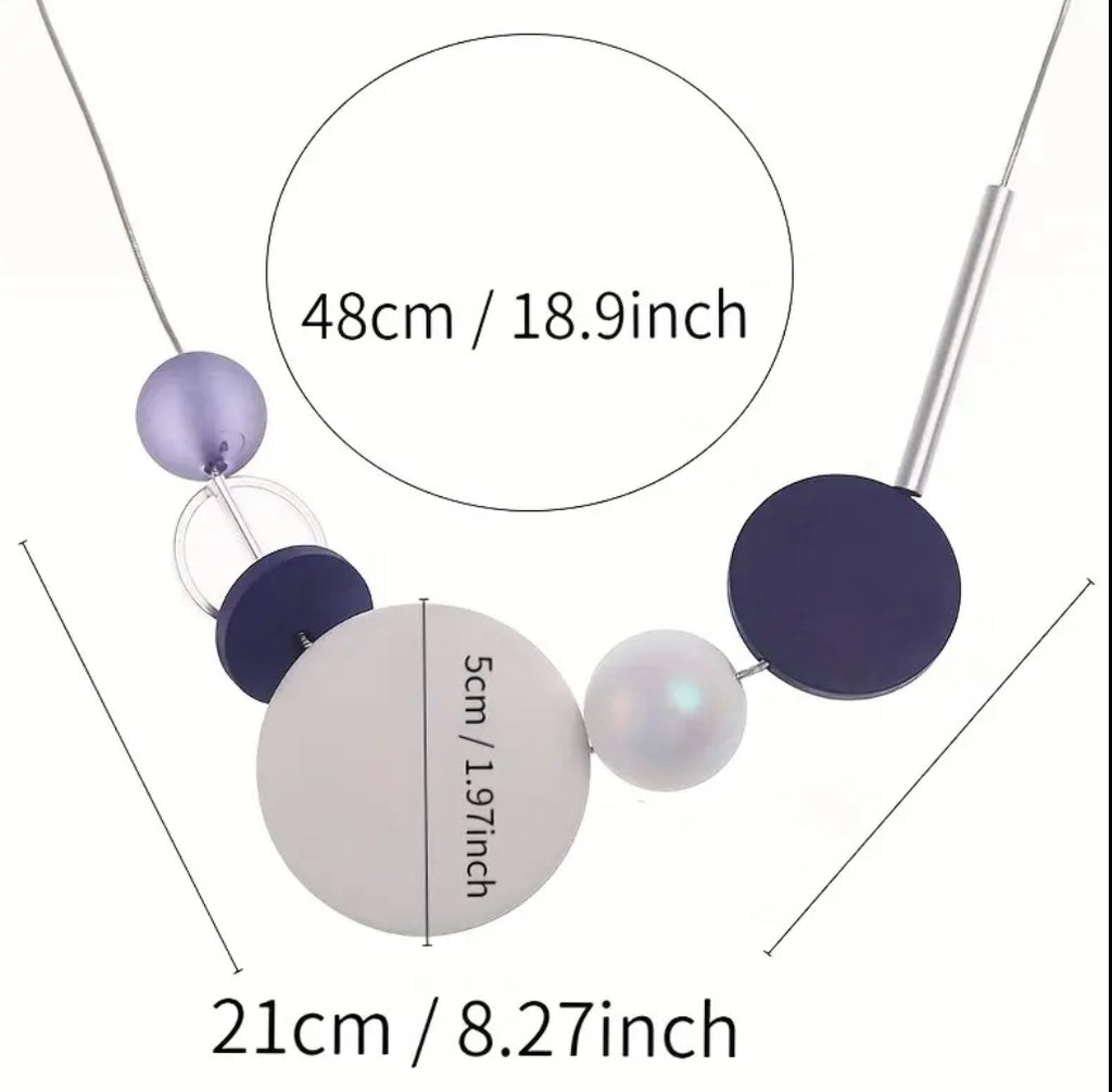 Collier géométrique moderne