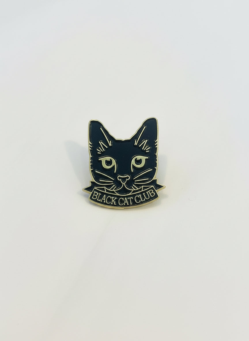 Black Cat Club Pin