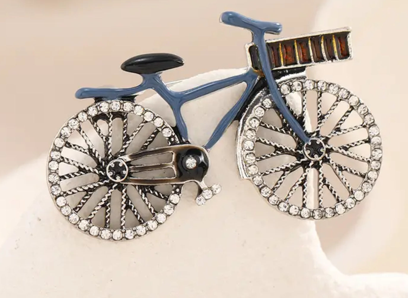 Broche vélo (bleue ou grise)