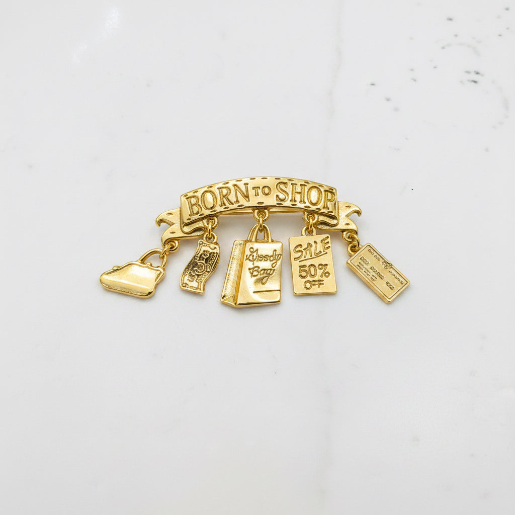 Born to Shop Pin