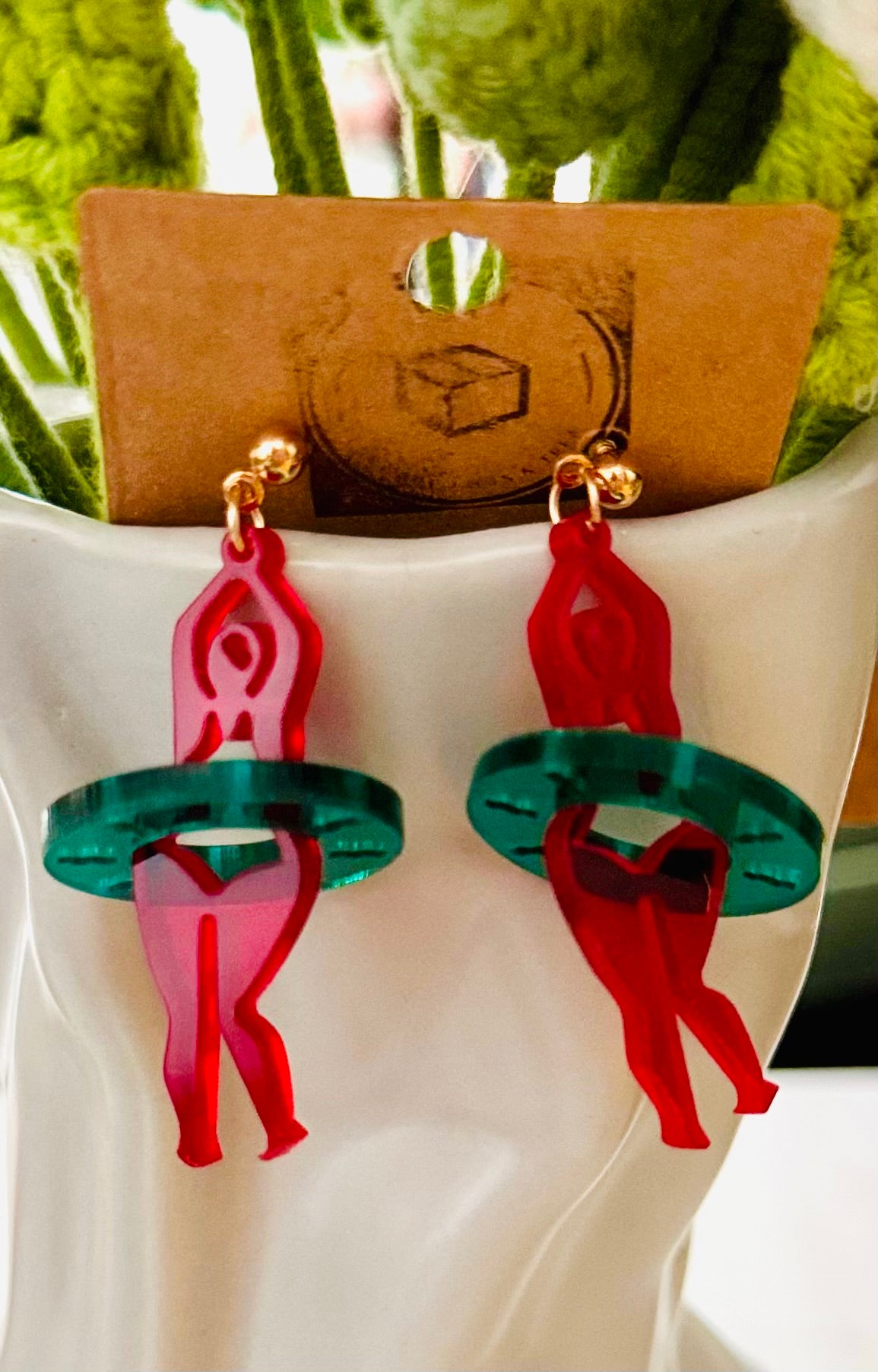 Swimmers in Rings Earrings
