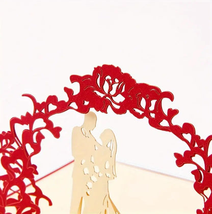 3D Pop-Up Greeting Card - Wedding