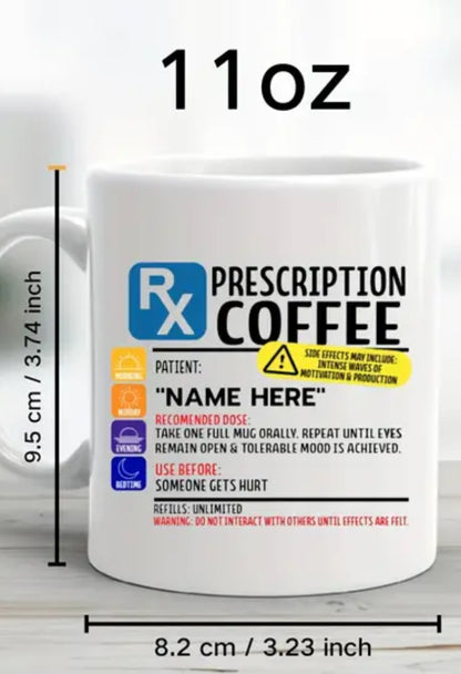 Coffee Prescription Mug 325mL