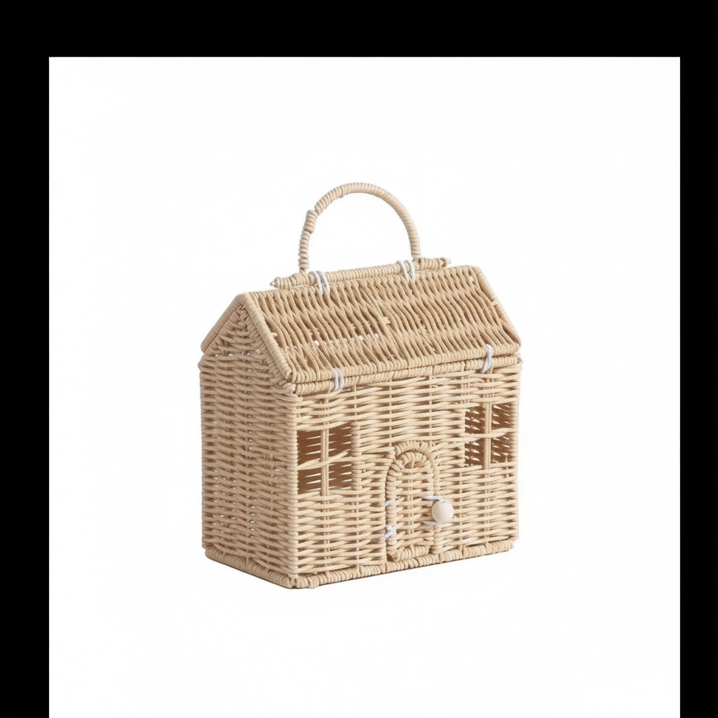 Rattan House Handbag
