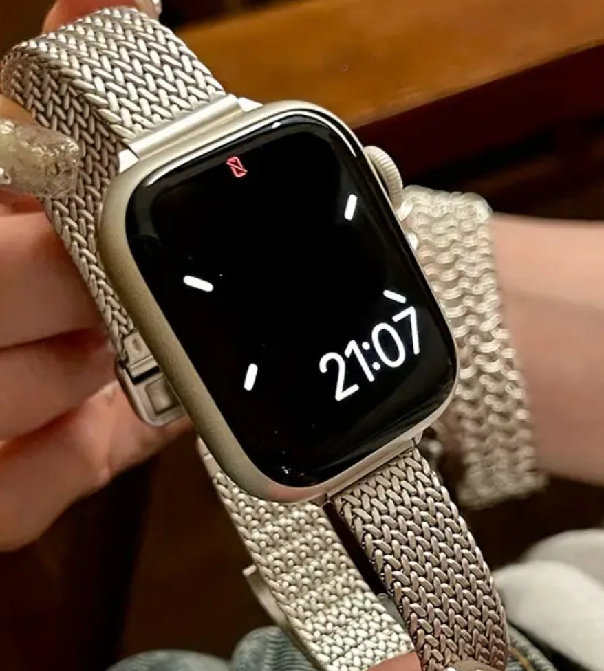 Bracelet en acier inoxydable pour Apple Watch 42, 44, 45, 49 mm