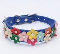 3D Flowers Pet Collar (Royal Blue)
