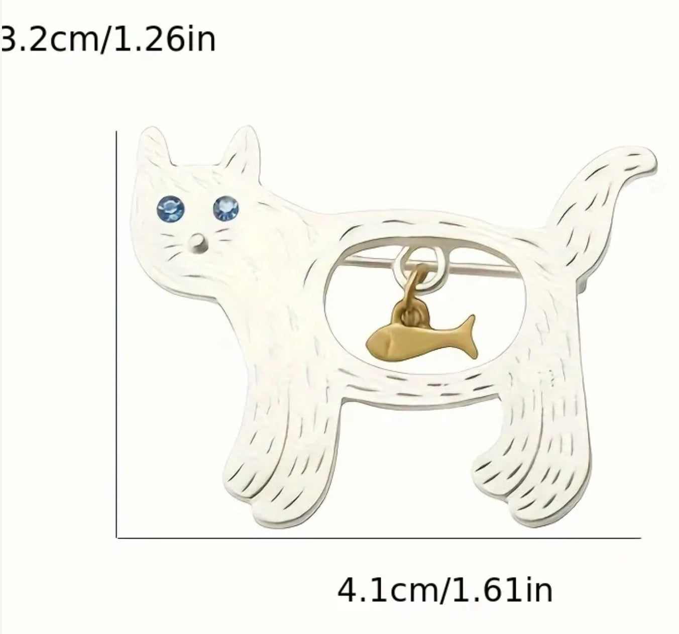 Cat After Dinner Brooch