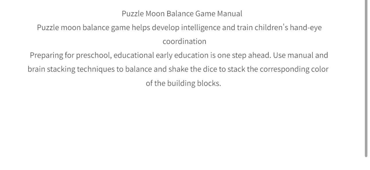 Moon Balancing Wooden Building Blocks