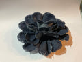Dark Denim Flower Brooch/Clip