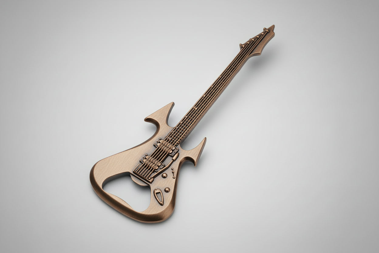 Bronze Guitar Bottle Opener