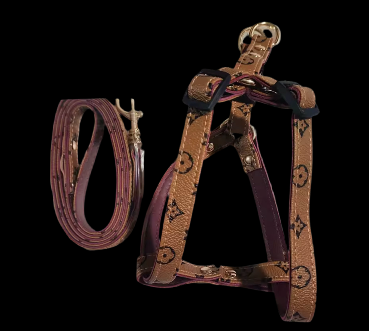Designer Influence harness and leash set
